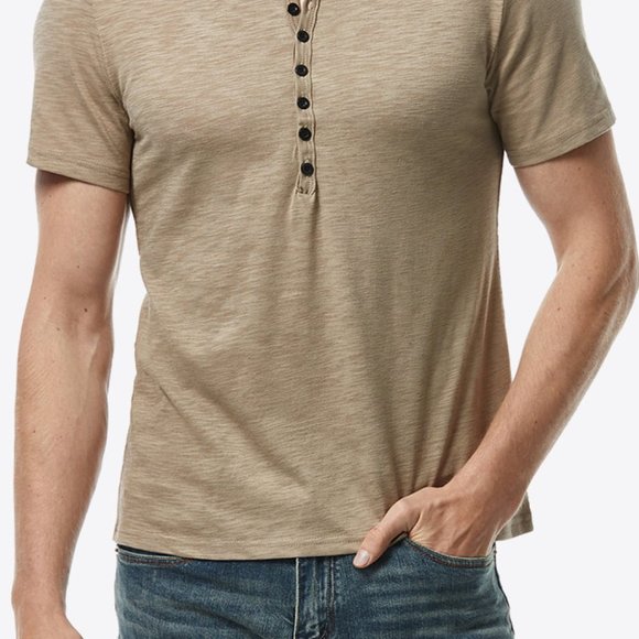 Casual Contrast Short Sleeve Shirt - Comfort Meets Style - Picture 5 of 14